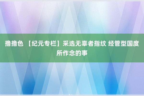 撸撸色 【纪元专栏】采选无辜者指纹 经管型国度所作念的事